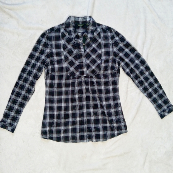 Eddie Bauer Tops - Eddie Bauer EUC Light Weight Plaid Button Up size Small